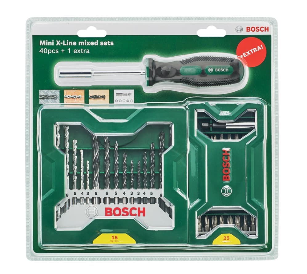 BOSCH 41 PARÇA VİDALAMA + MATKAPUCU AKSESUAR SETİ