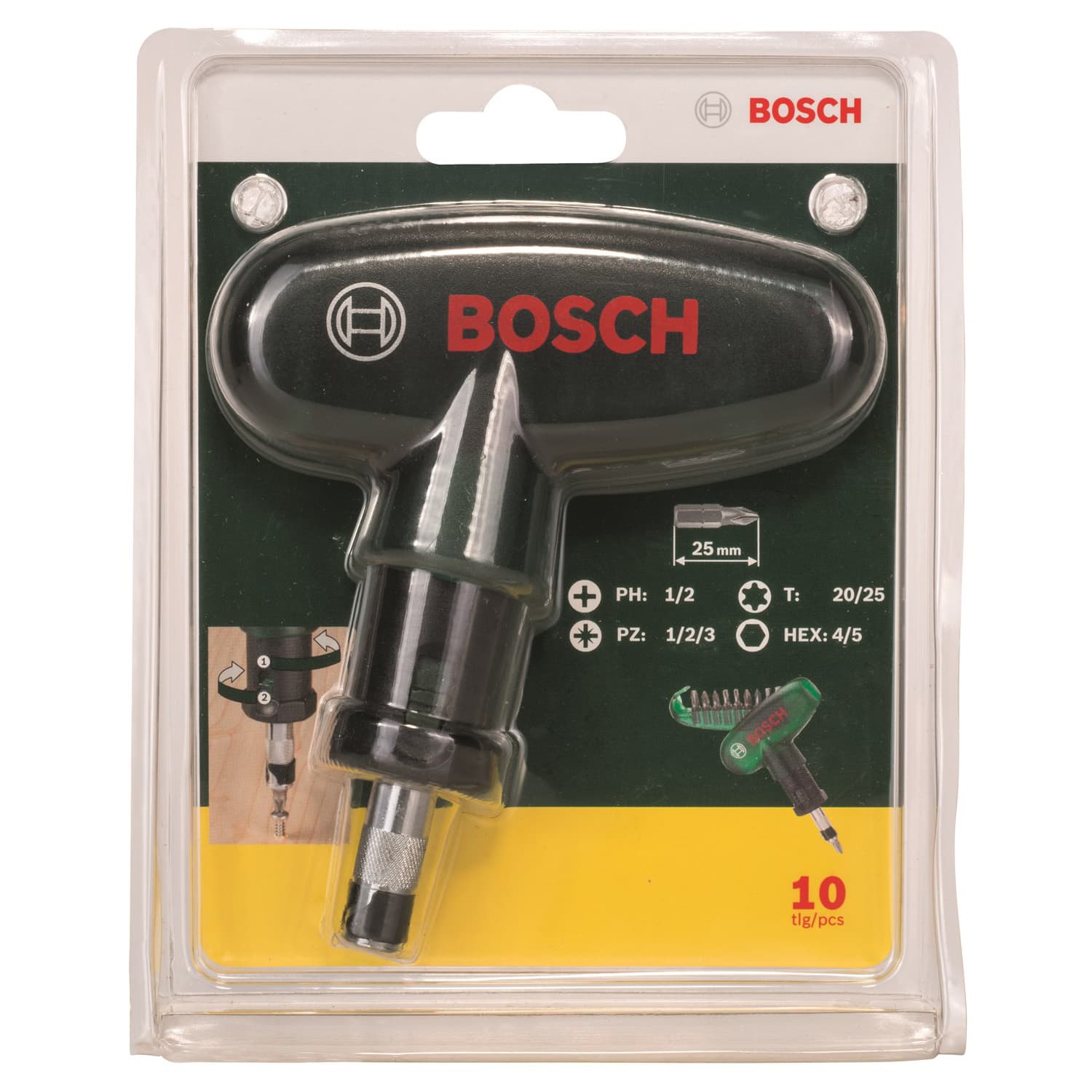 BOSCH DIY CIRCIRLI TORNAVİDA VE 9 VİDALAMA UCU