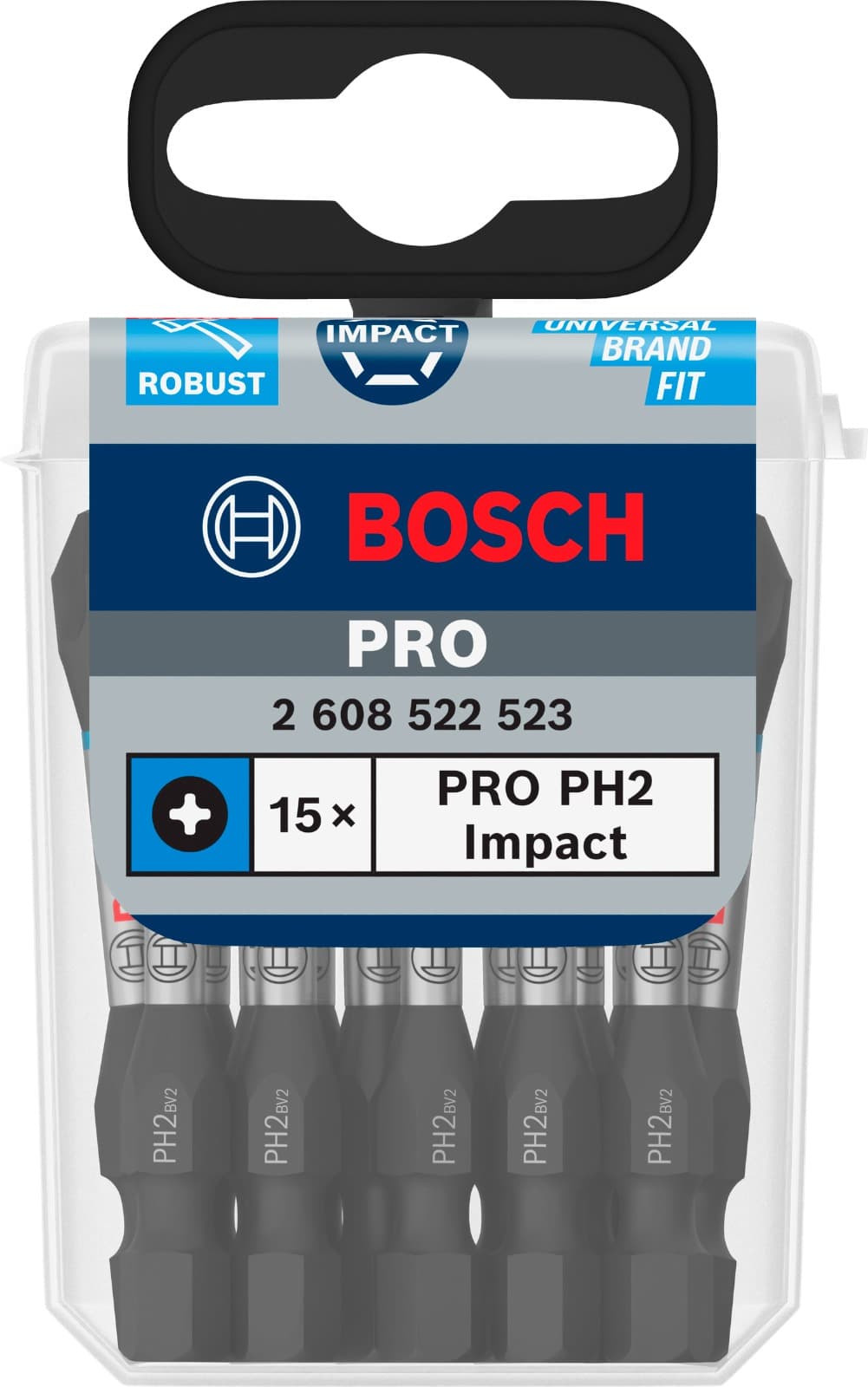 BOSCH PRO IMPACT CTRL BİTS UÇ PH2*55MM 15'Lİ PAKET