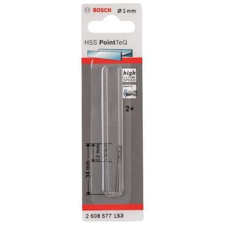 BOSCH HSSPOİNTTEQ METAL MATKAP UCU 1,0MM 2 Lİ