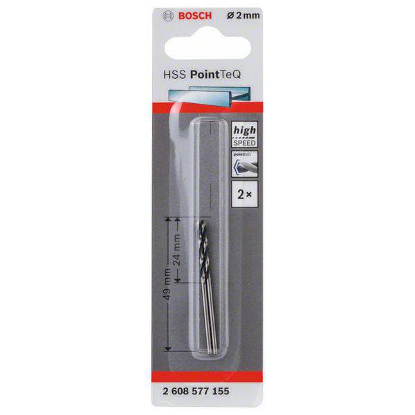 BOSCH HSSPOİNTTEQ METAL MATKAP UCU 2,0MM 2 Lİ