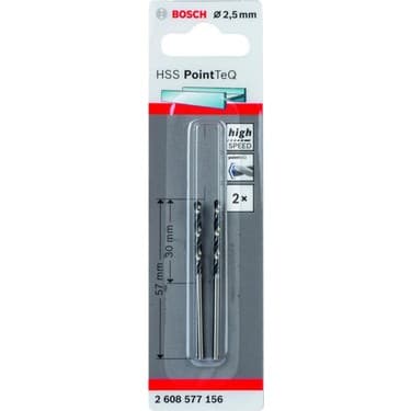 BOSCH HSSPOİNTTEQ METAL MATKAP UCU 2,5MM 2 Lİ