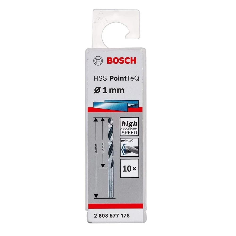BOSCH HSS MATKAP UCU POİNTTEC 1,0 MM 10 LU PAKET