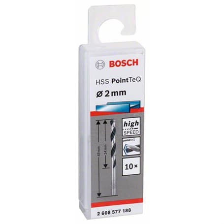 BOSCH HSS MATKAP UCU POİNTTEC 2,0 MM 10 LU PAKET