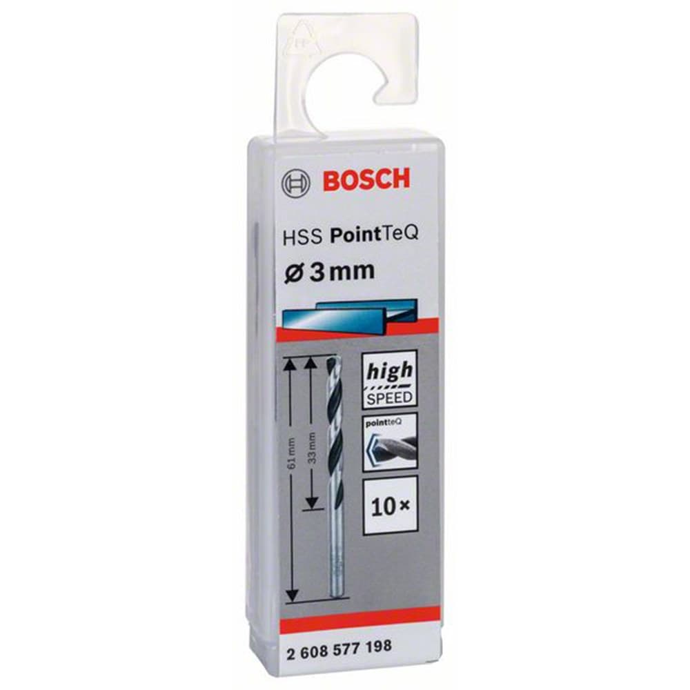 BOSCH HSS MATKAP UCU POİNTTEC 3,0 MM 10 LU PAKET