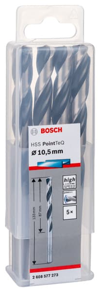 BOSCH HSS MATKAP UCU POİNTTEC 10,5 MM 5 Lİ PAKET