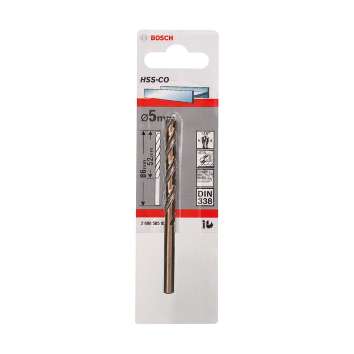 BOSCH ALTIN SERİ HSS-CO METAL MATKAP UCU 5*86 MM 1'Lİ