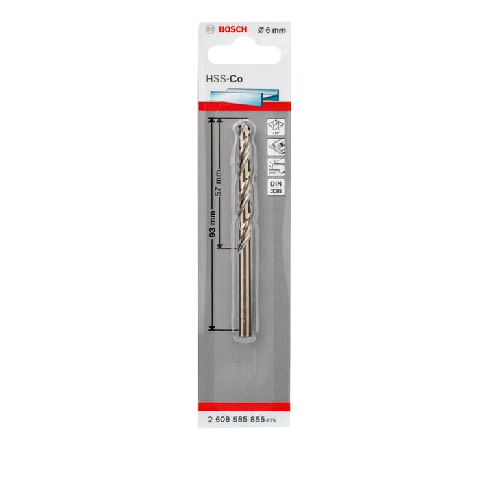 BOSCH ALTIN SERİ HSS-CO METAL MATKAP UCU 6*93 MM 1'Lİ