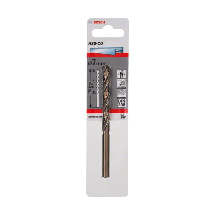 BOSCH ALTIN SERİ HSS-CO METAL MATKAP UCU 7*109 MM 1'Lİ