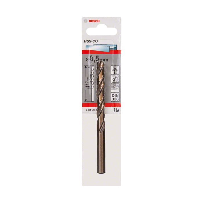 BOSCH ALTIN SERİ HSS-CO METAL MATKAP UCU 8,5*117 MM 1'Lİ