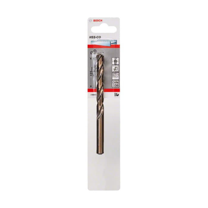 BOSCH ALTIN SERİ HSS-CO METAL MATKAP UCU 9*125 MM 1'Lİ