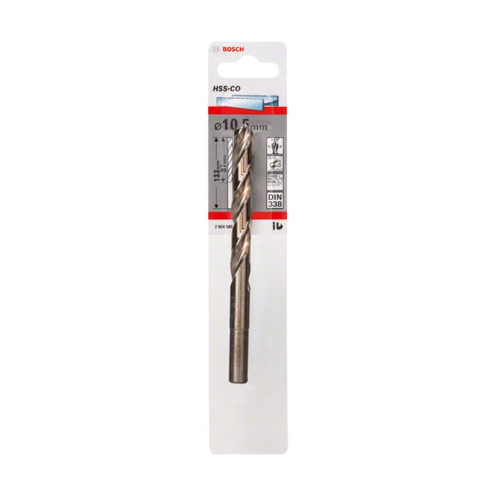 BOSCH ALTIN SERİ HSS-CO METAL MATKAP UCU 10,5*133 MM 1'Lİ