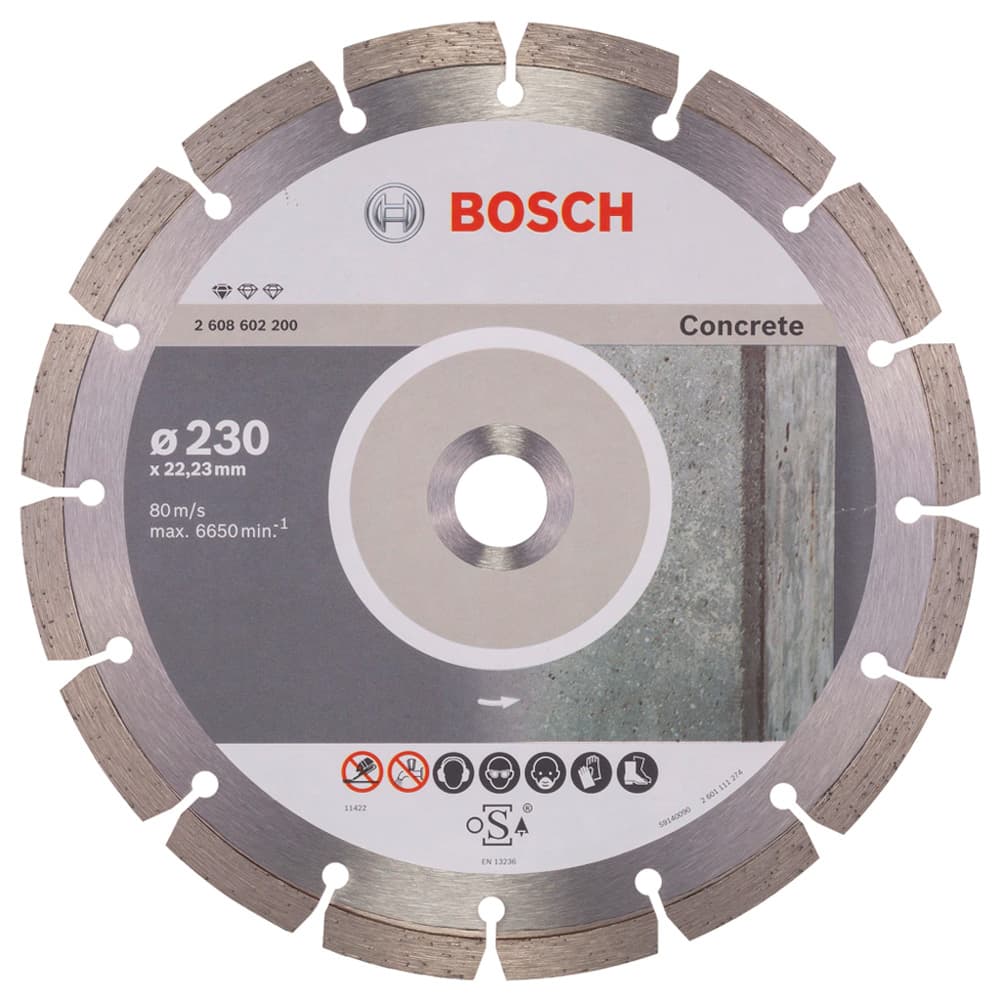 BOSCH STANDART FOR CONCRETE 230 MM TEKLI AMBALAJ