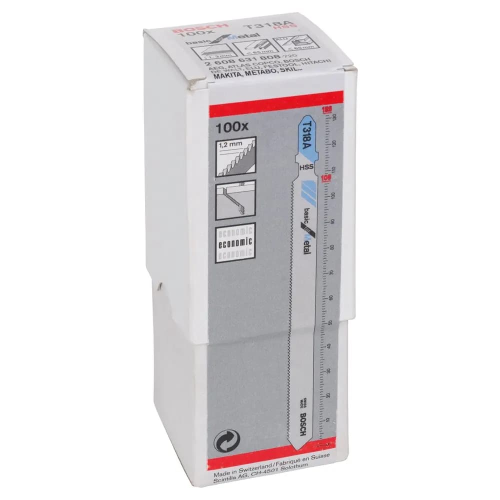 BOSCH DEKUPAJ UCU T 318 A BASİC FOR METAL 100 LÜ