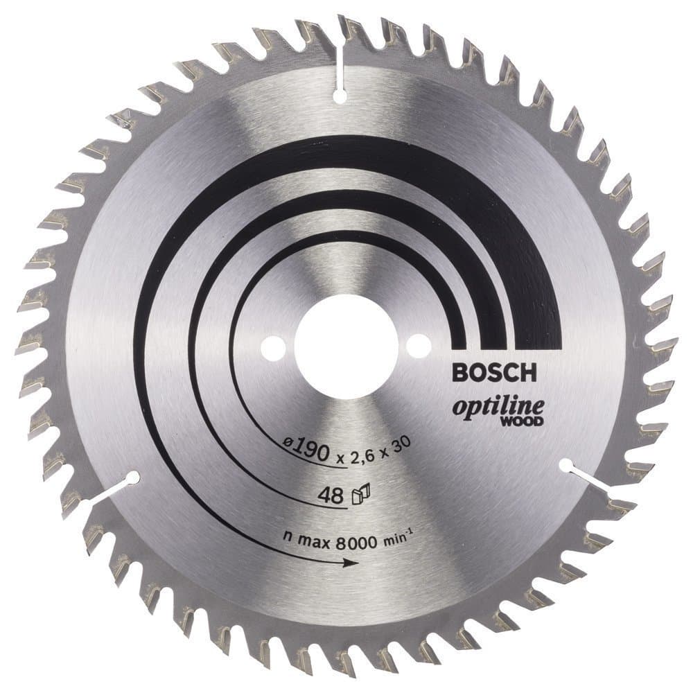 BOSCH OPTİLİNE WOOD DAİRE TESTERE 190*30/2,6 MM 48 DİŞ