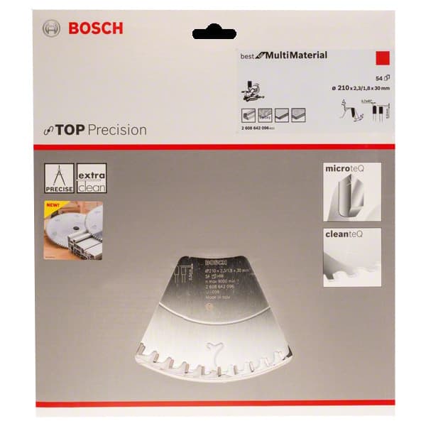 BOSCH BEST FOR MULTİMATERİAL DAİRE TEST. BIÇ. 210*30 MM 54 D