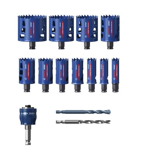 BOSCH EXPERT SERT MALZEME Bİ-METAL PANÇ SETİ 20/22/25/32/35/40/44/51/60/68/76 MM 14 PARÇA