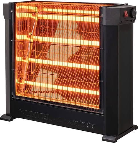 KS-2760 KUMTEL SOBA SİYAH 2200WATT 4 QUARTZ ÇUBUK DEVRİLME EMNİYETLİ TERMOSTATLI