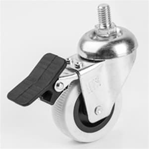 335 HTS ÇİFT BİLYALI VİDALI FRENLİ TEKER 50*20 MM.