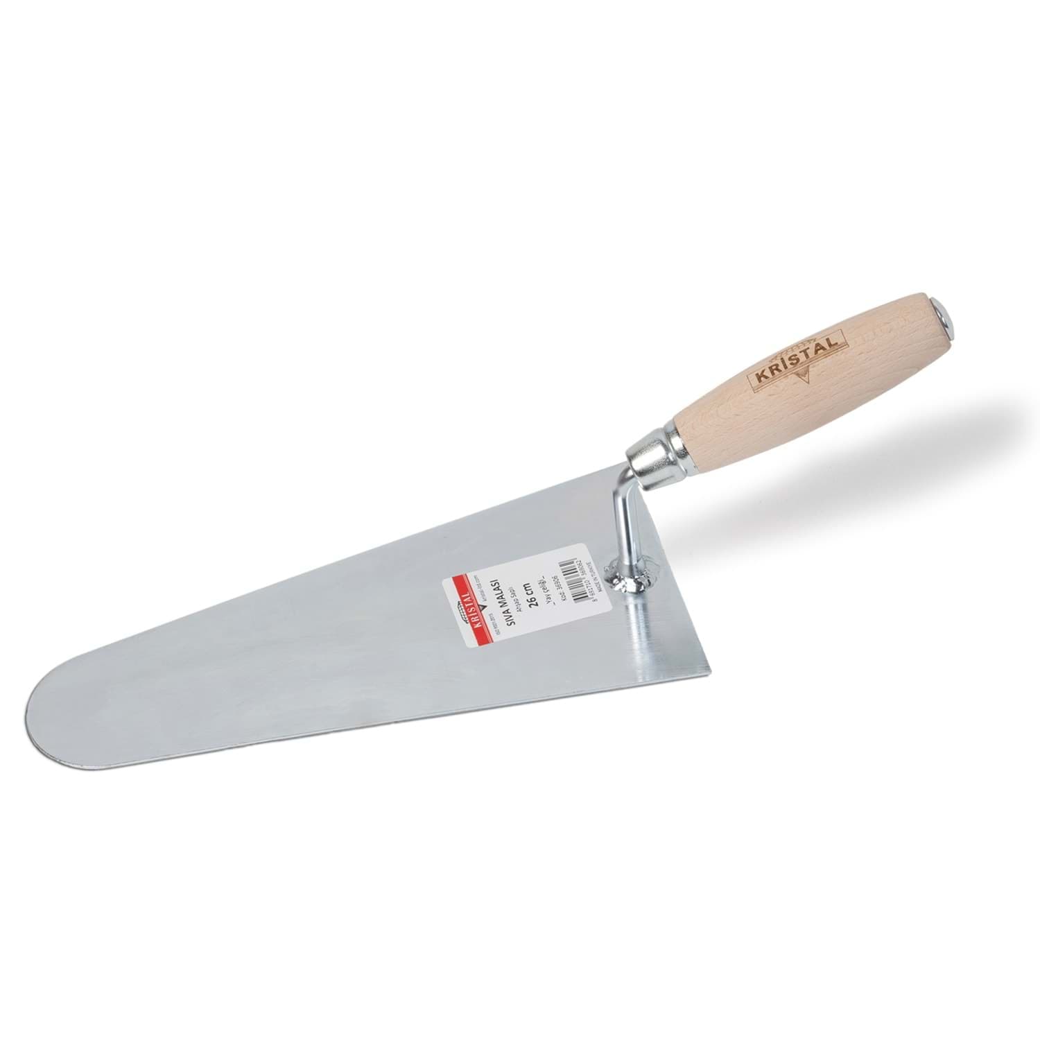 KRİSTAL SIVA MALASI AHŞAP SAPLI 18CM
