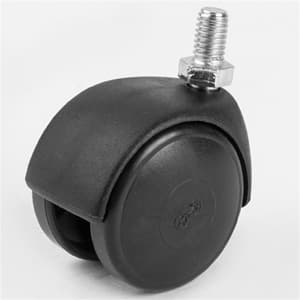 402 HTS BÜYÜK PLAS.TEKER VİDALI SİYAH 50 MM.