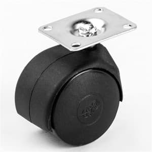 404 HTS KÜÇÜK PLAS.TEKER TABLALI SİYAH 40 MM.