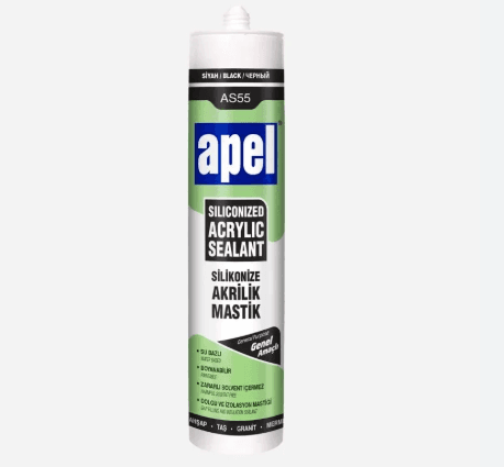 APEL AS55 SİLİKONİZE MASTİK BEYAZ 500GR