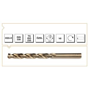 B00005000500 MTE ALTIN SERİ HSS MATKAP UCU 5 MM
