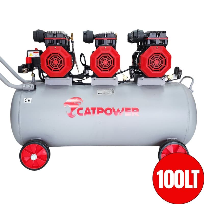 CAT1103 CATPOWER SESSİZ VE YAĞSIZ KOMPRESÖR 4 HP 100 LT 8 BAR