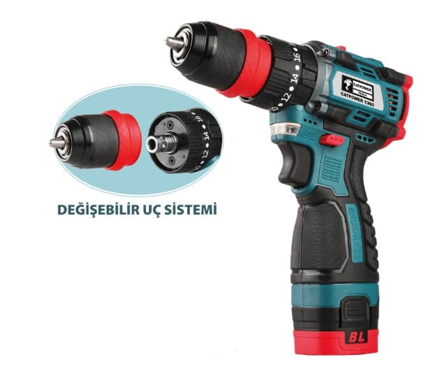 CAT1360 CATPOWER KÖMÜRSÜZ DARBELİ AKÜLÜ VİDALAMA 16V Lİ-İON 2X2.0AH