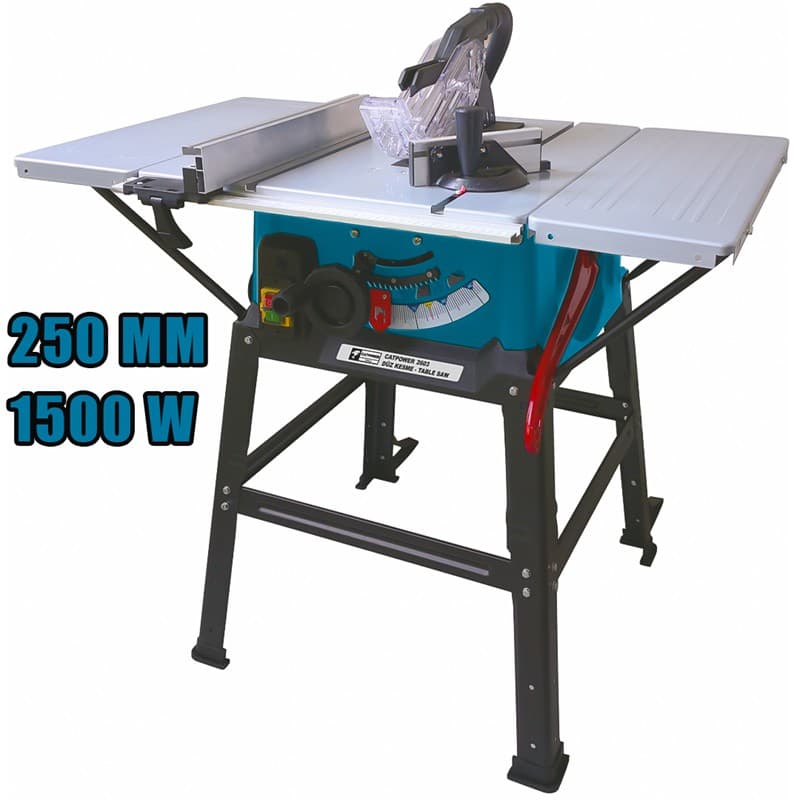 CAT2603 CATPOWER DÜZ TABLALI TEZGAH  TİPİ TESTERE MAKİNESİ 250MM 1800W