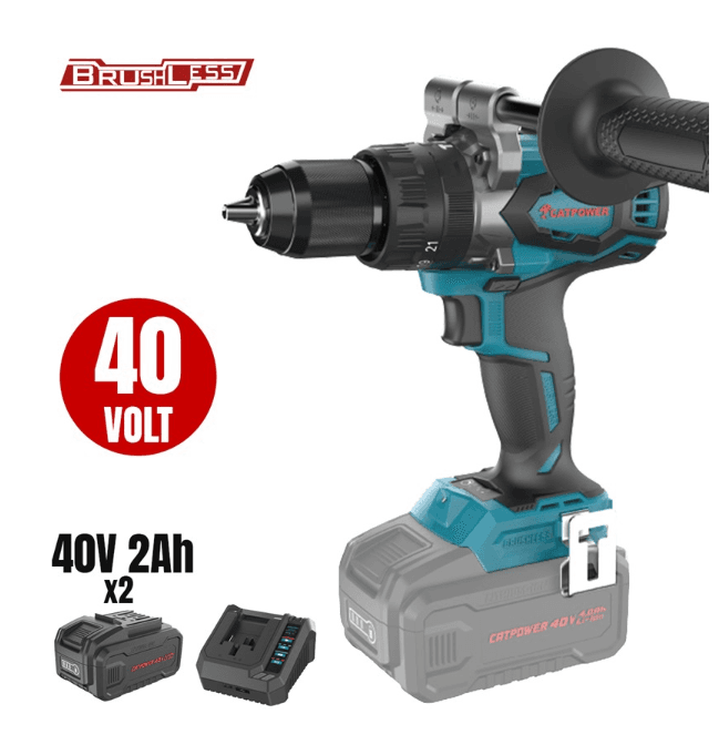 CAT4411SET-2AH CATPOWER KÖMÜRSÜZ DARBELİ AKÜLÜ VİDALAMA 150 NM 40V  2X2.0AH