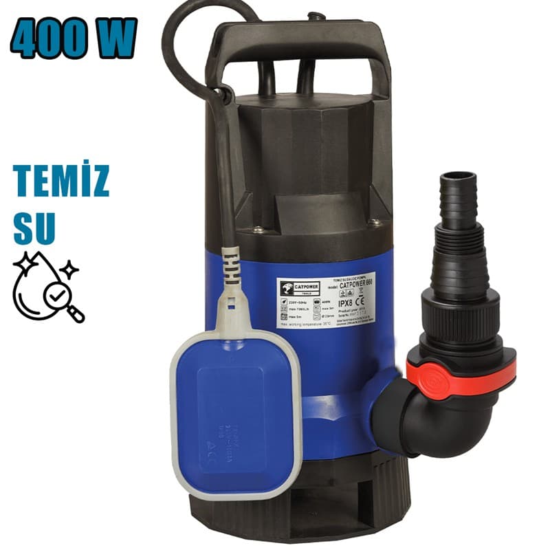 CAT660 CATPOWER TEMİZ SU DALGIÇ POMPA 7,5 TON 400W
