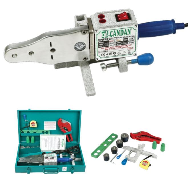 CM01SETWV CANDAN PPRC BORU KAYNAK MAKİNESİ SETİ 850W+650W (75MM'E KADAR KAYNAK YAPABİLİR)