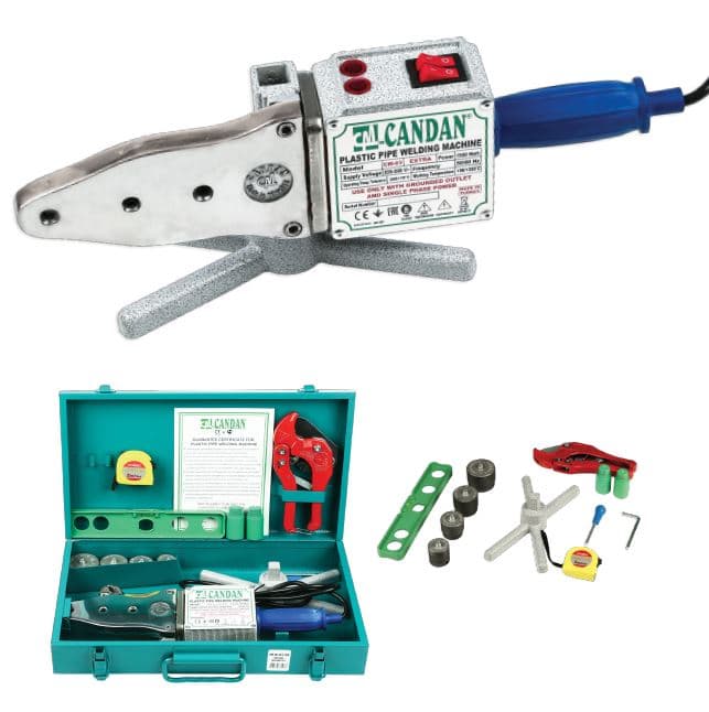 CM03-SETWV CANDAN PPRC BORU KAYNAK MAKİNESİ SETİ 750W+750W (63MM'E KADAR KAYNAK YAPABİLİR)