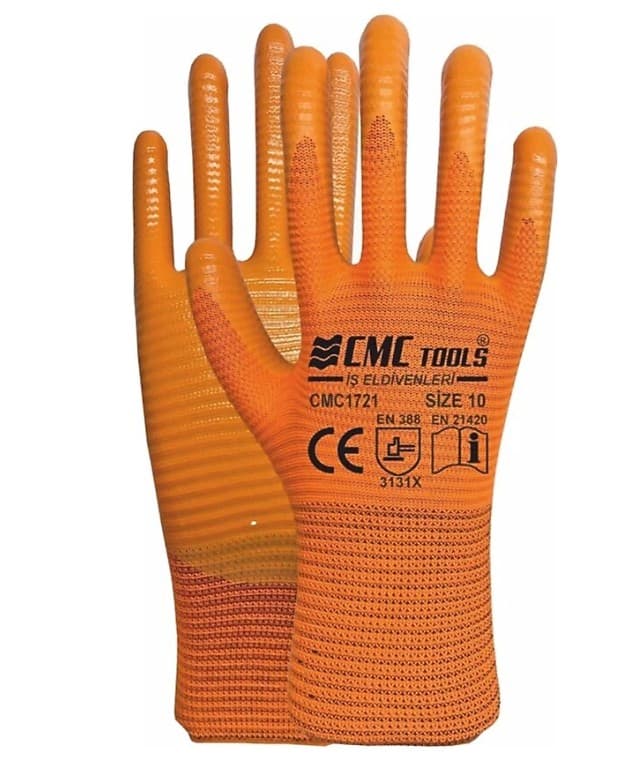 CMC1721 CMC ZEBRA ELDİVEN TURUNCU-TURUNCU NO:10
