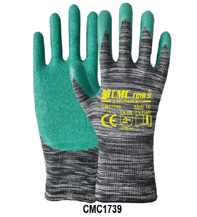 CMC1739 PREMIUM LATEX ELDİVEN GRİ-YEŞİL 1/2 NO:10