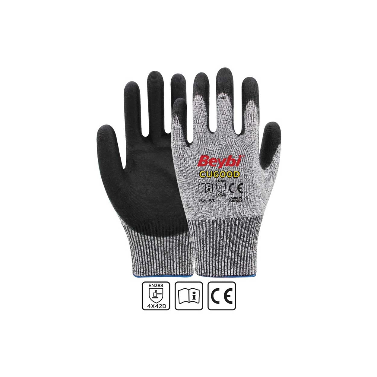 BEYBİ CU600D PU KAPLI KESİLMEYE DİRENÇLİ ELDİVEN NO:10