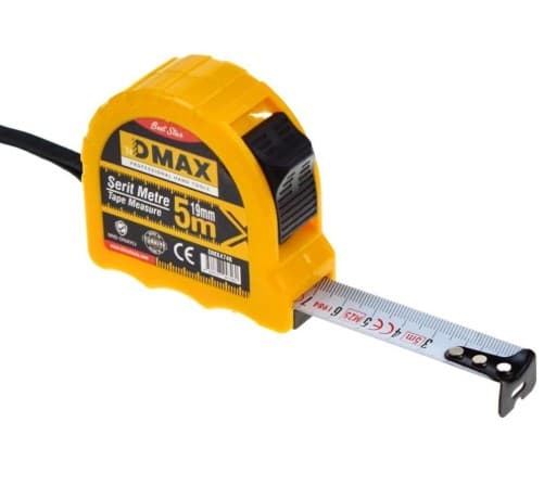 DMX4746 DMAX PROFESYONEL ÇELİK ŞERİT METRE 5MX19MM