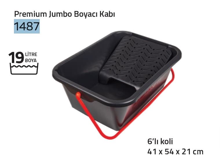 1487 PREMİUM JUMBO BOYACI KABI 41X54X21 CM 19 LT