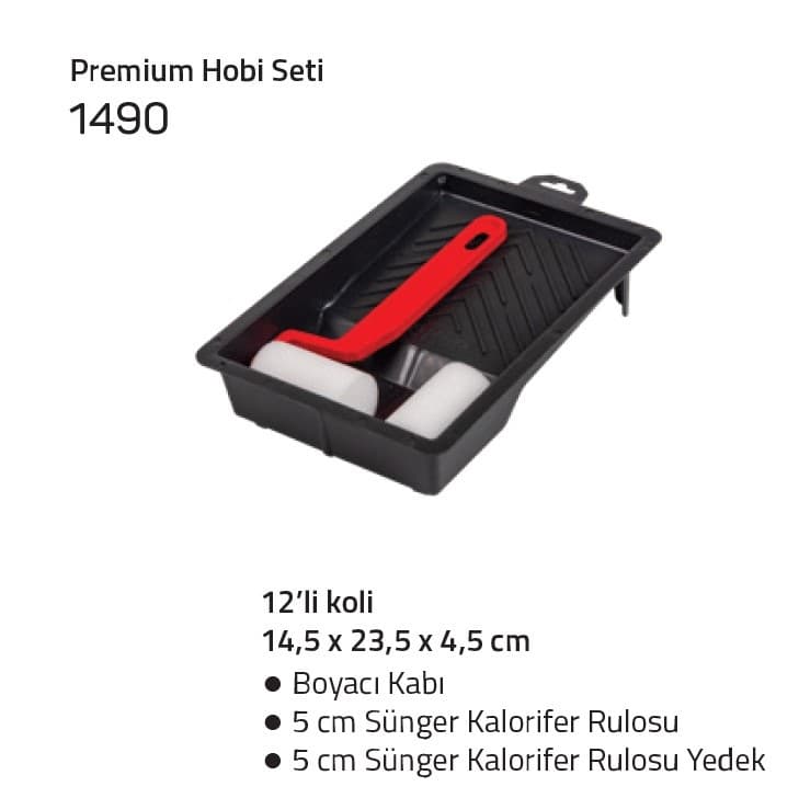 1490 DEKOR PREMİUM HOBİ BOYACI SETİ 14,5X23,5X4,5 CM