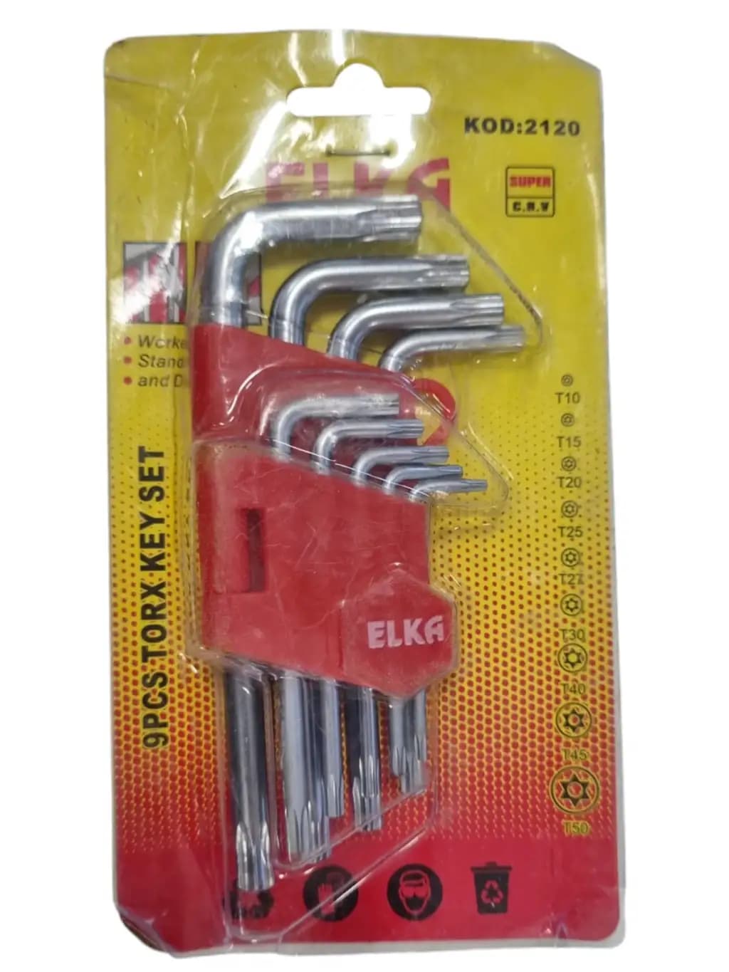 ELKKTAS ELKA KISA TORX ALLEN SETİ 9 PCS