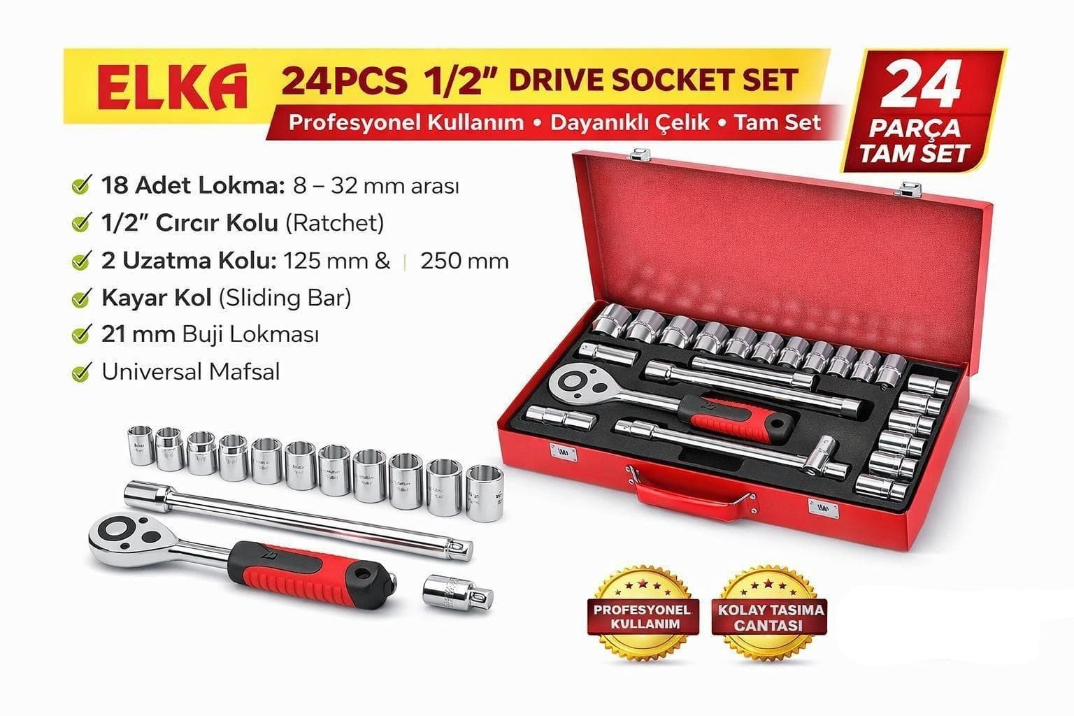 ELT1224 ELKA 6 KÖŞE LOKMA TAKIMI 24 PARÇA 1/2