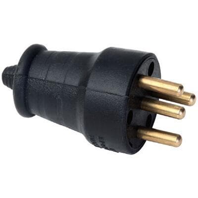F101 3*25 KAUÇUK ERKEK TRİFAZE FİŞ (9500060001)