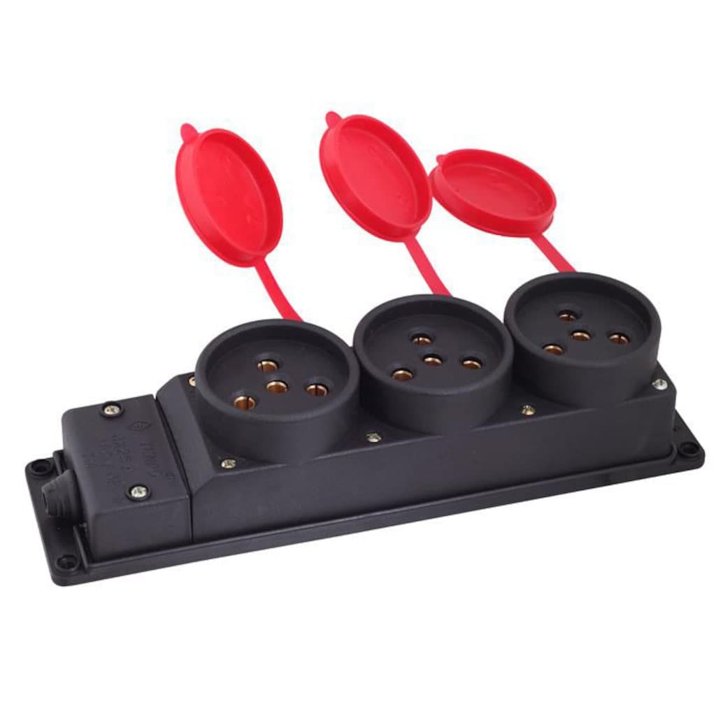 F136 3*25 AMP. KAUÇUK 3 LÜ GRUP TRİFAZE PRİZ (9500060005)
