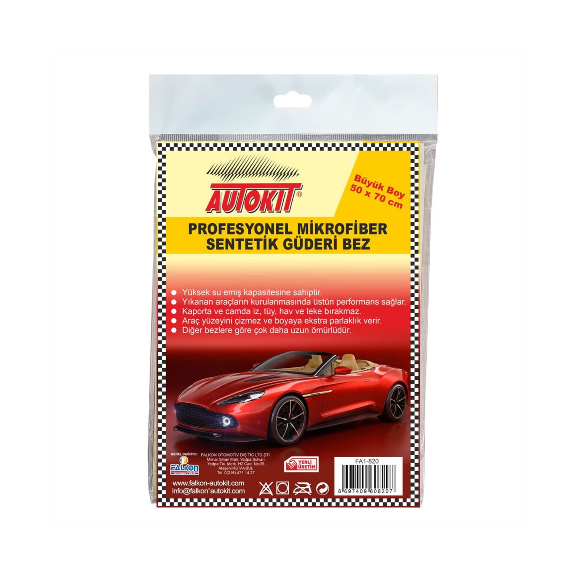 FA1820 AUTOKIT SENTETİK GÜDERİ BEZ 50X70CM