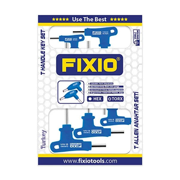 FİXİO T ALLEN ANAHTAR TAKIMI 5 PCS