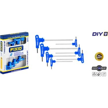 FİXİO T ALLEN TAKIMI 7 PCS (2MM-2,5MM-3MM-4MM-5MM-6MM-8MM)