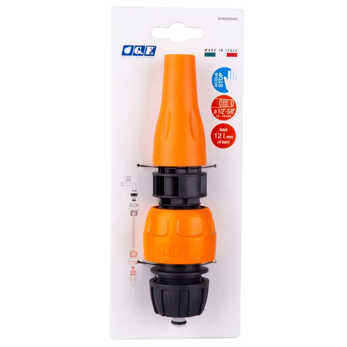 GF80005402 GF KÜÇÜK SU TABANCASI ADAPTÖRLÜ 1/2