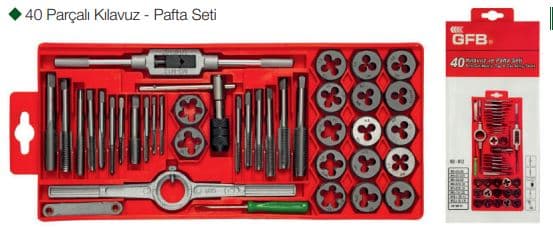 GFB 3960 40 PARÇALI KILAVUZ - PAFTA SETİ